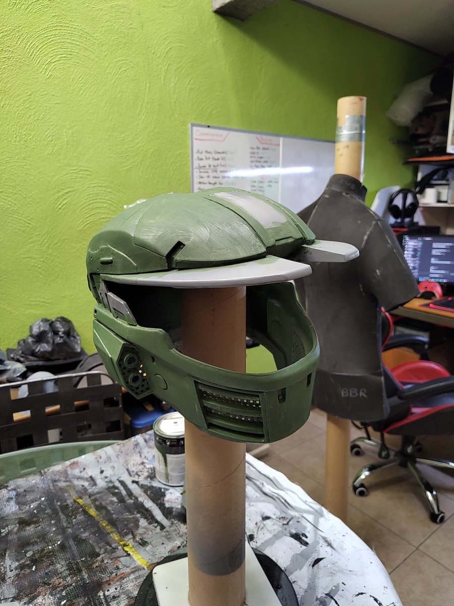 jerverant's tweet image. #Jerome092 painting time! #HaloWars #HaloCosplay