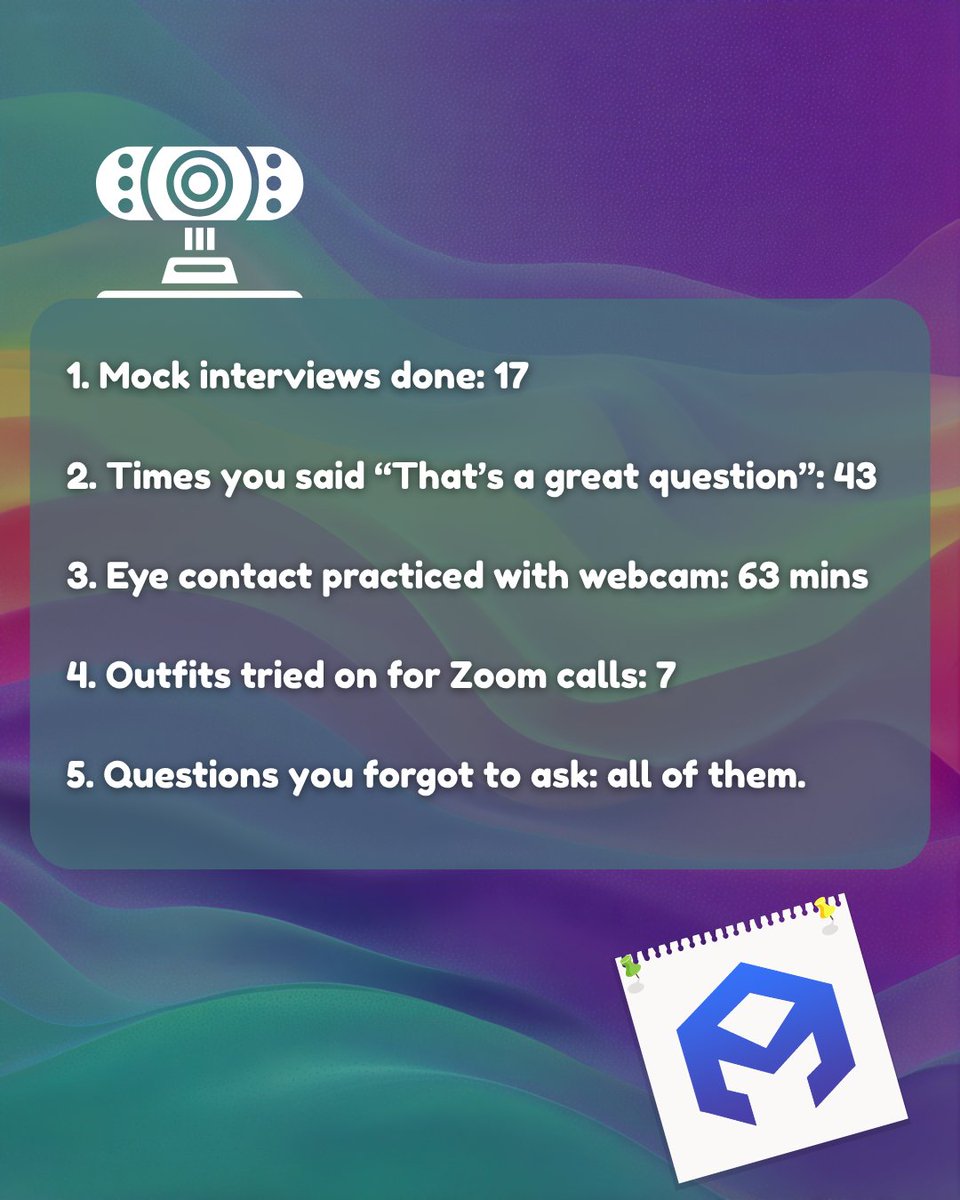 getmozai's tweet image. “Interview Prep Wrapped.”

Mock interviews done: 17...

Times you said &quot;That&apos;s a great question&quot;: 43...

and more...

Would anyone like to see this?

#JobSearchHumor #MozaiMood #CareerWrapped #GenZWork