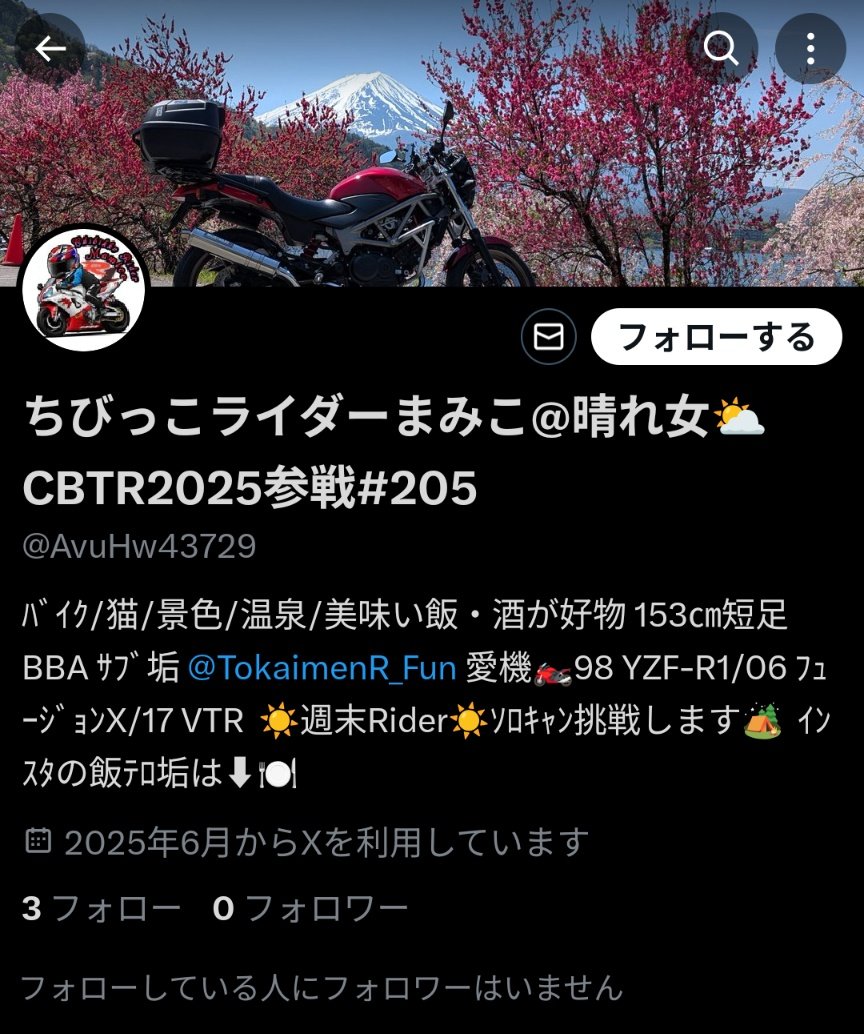 ちびっこライダーまみこ@晴れ女⛅️CBTR2025参戦#205
