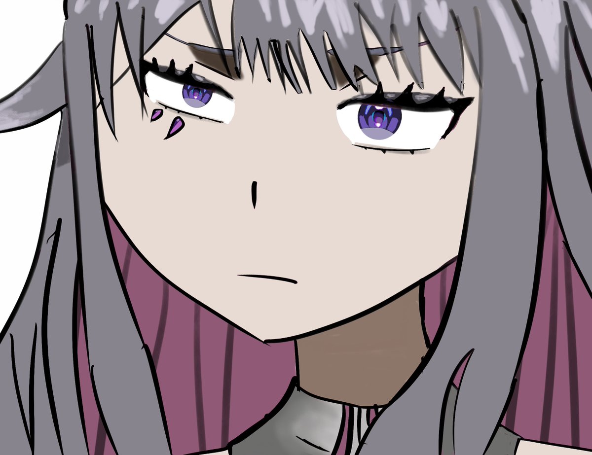 Rekiincdraws's tweet photo. I made biboo eyes and then ended up drawing the rest of the head.  But I could have done a lot better on this one I feel like.  I screwed up with layers again. https://t.co/QLP0s1mcCV