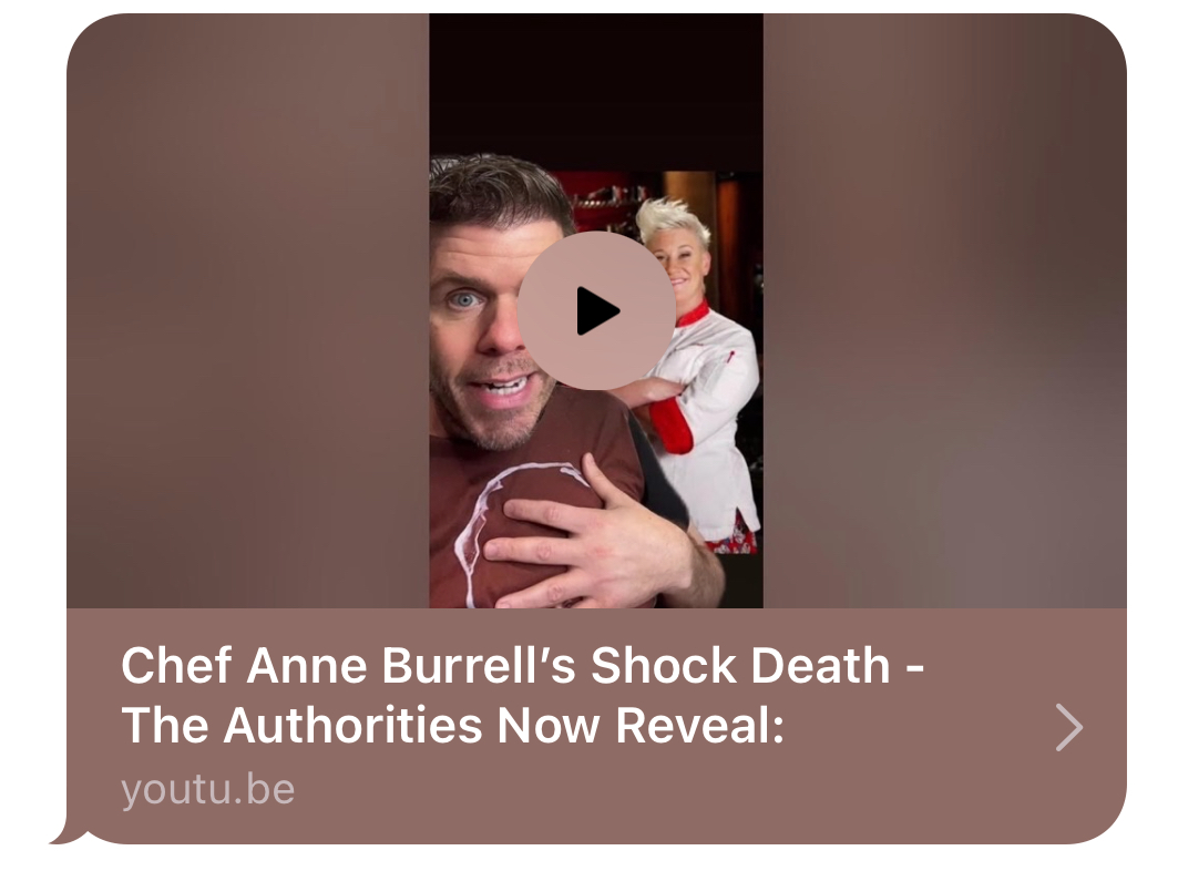 ThePerezHilton's tweet image. Chef #AnneBurrell’s shock death - the authorities now reveal: youtu.be/LaOsh6dh9PY
