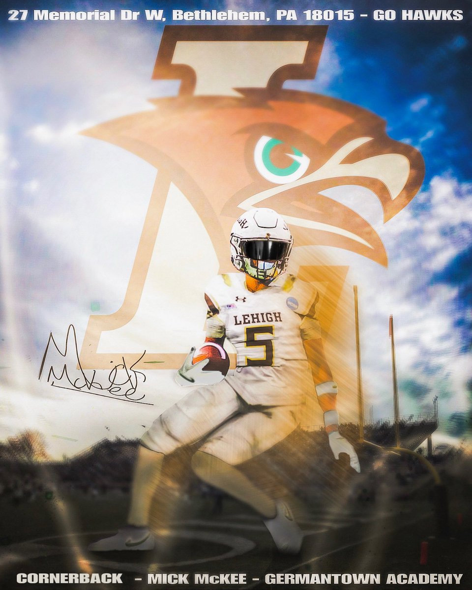 MickMcKee3's tweet image. Committed!! #AGTG #TheNest
@LehighFootball @coach_cahill @CoachRichNagy @CoachKeeonShaw @GAFootball1759 @247recruiting
