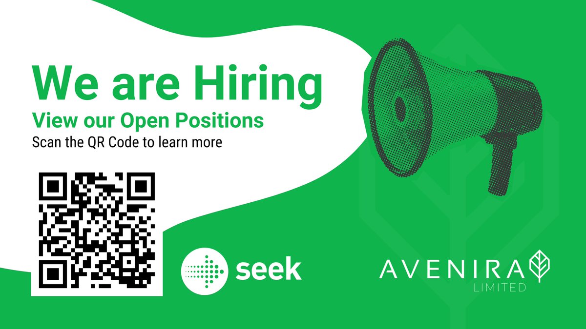 Avenira is expanding and looking for driven individuals to join us as we bring the Wonarah Phosphate Project to life.

We are currently on the lookout for a Technical Services Manager and Senior Mine Site Accountant. This is your opportunity to be part of a key project that