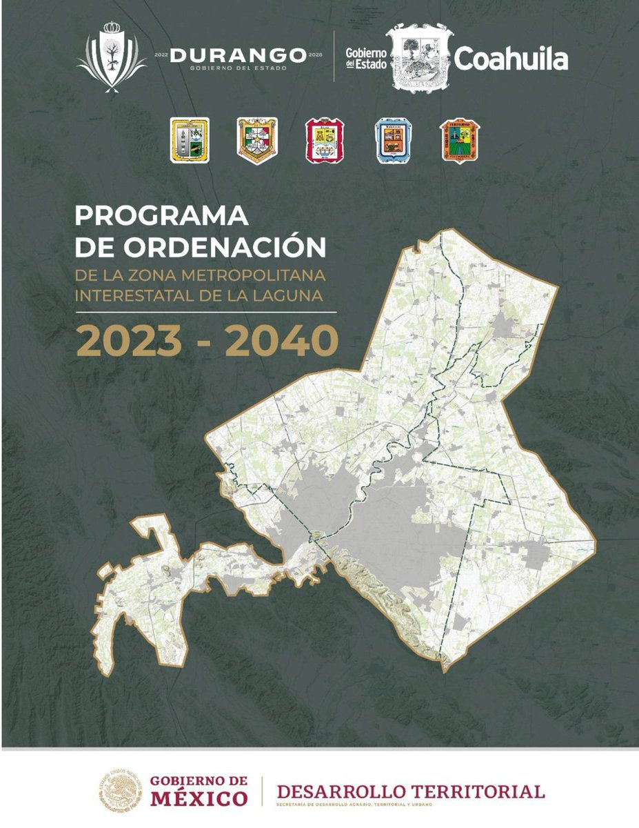 Los invitamos a descargar y leer el Programa de Ordenación de la Zona Metropolitana Interestatal de #LaLaguna (POZMIL), el instrumento técnico-normativo y vinculante de planeación que orientara el desarrollo de esta metrópoli. 👇🏻
<a href="/GobiernoMX/">Gobierno de México</a> <a href="/SE_mx/">Economía México</a> 
drive.google.com/file/d/1QCBzBh…
