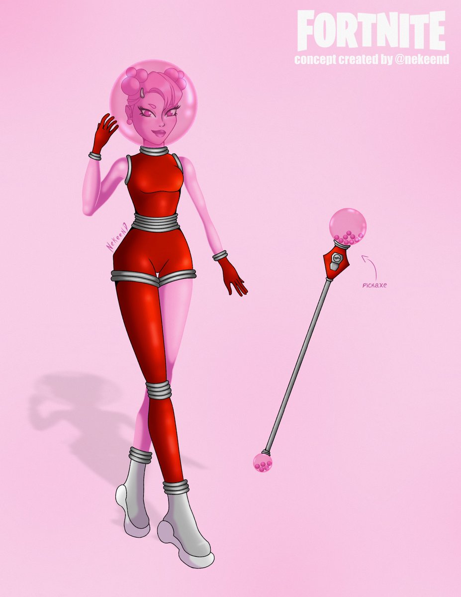 nekeend's tweet image. • Fortnite Skin Concept - Buby! 🍬

its like… if a gum machine came to life! :p
#fortniteart #fortniteconcept #fortnite