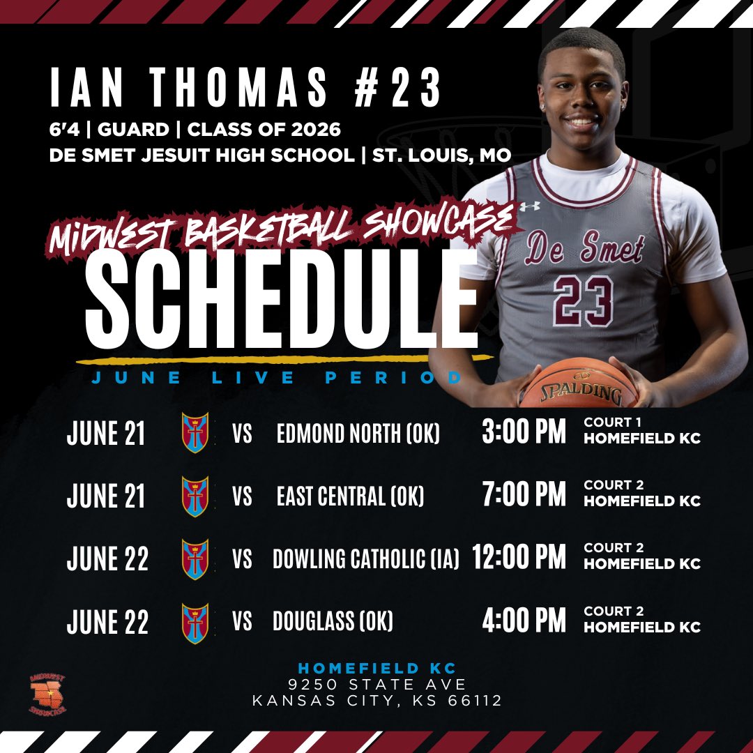 _Ianthomas3 (@_ianthomas3) on Twitter photo Excited to compete with my team this weekend at the Midwest Showcase in KC! Please come check us out!! Proverbs 18:16 <a href="/DeSmetBBall/">DeSmet Basketball</a> <a href="/DeSmetPress/">De Smet Publications</a> <a href="/KentWilliams33/">Kent Williams</a> <a href="/midprosouth/">MidPro South Boys</a> <a href="/MidProAcademy/">Midwest Prospect Academy</a> <a href="/G_SullivanMPA/">Gavin Sullivan-MidPro Academy</a> <a href="/MW_Showcase/">Midwest Showcase</a> <a href="/RL_Hoops/">RecruitLook Hoops</a> Excited to compete with my team this weekend at the Midwest Showcase in KC! Please come check us out!! Proverbs 18:16 <a href="/DeSmetBBall/">DeSmet Basketball</a> <a href="/DeSmetPress/">De Smet Publications</a> <a href="/KentWilliams33/">Kent Williams</a> <a href="/midprosouth/">MidPro South Boys</a> <a href="/MidProAcademy/">Midwest Prospect Academy</a> <a href="/G_SullivanMPA/">Gavin Sullivan-MidPro Academy</a> <a href="/MW_Showcase/">Midwest Showcase</a> <a href="/RL_Hoops/">RecruitLook Hoops</a>