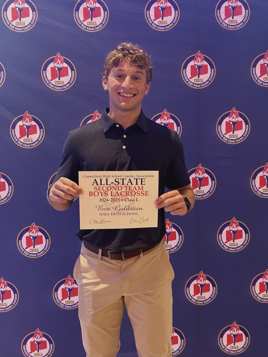 Congratulations to Junior Ben Goldstein at tonight’s CHSCA Boys Lacrosse All-State Dinner!