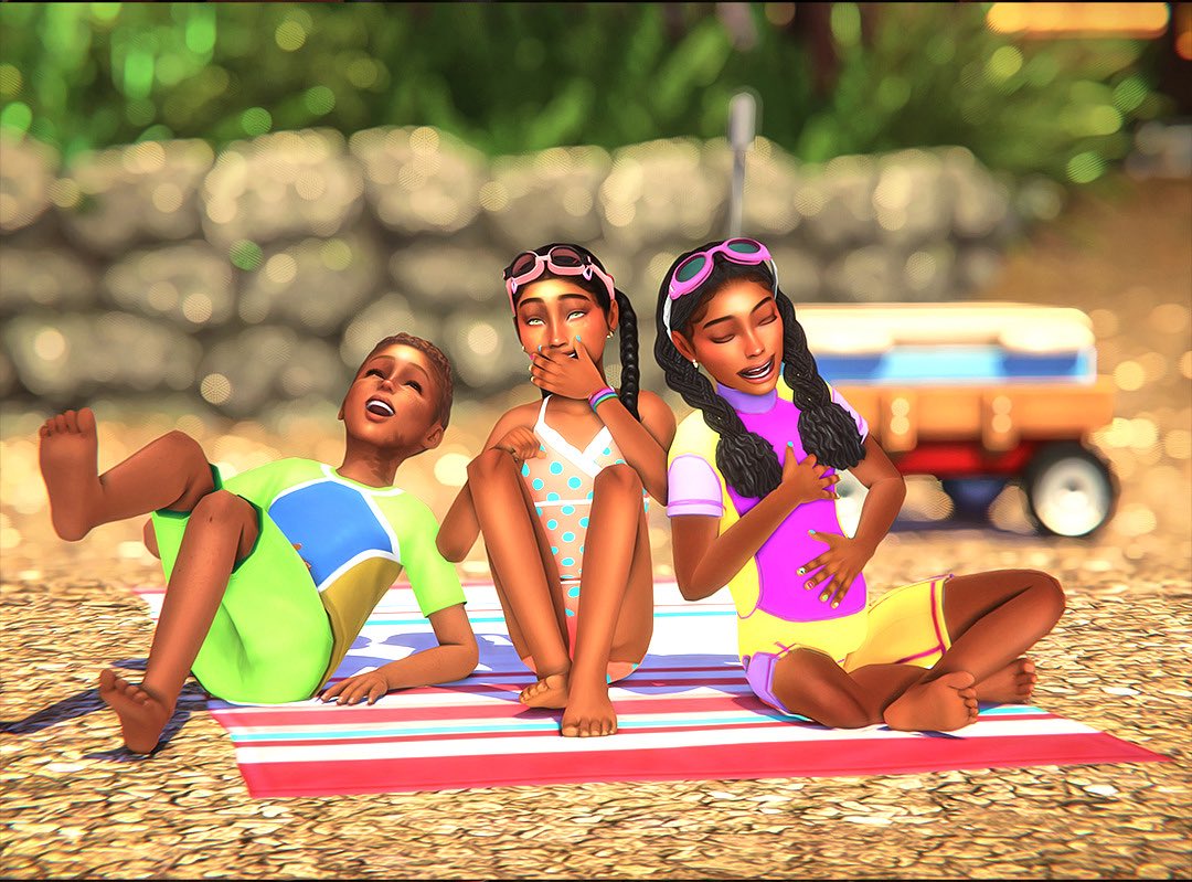 Fun in the sun 🌞 #Sims4