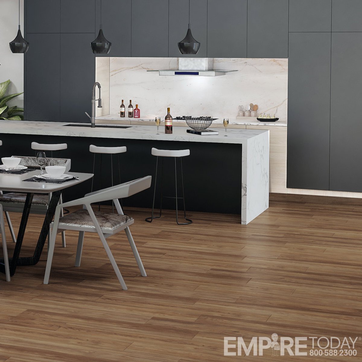 Spills happen. Baydream floors handle them with ease and still look like real wood. empire.today/3T6VQHy