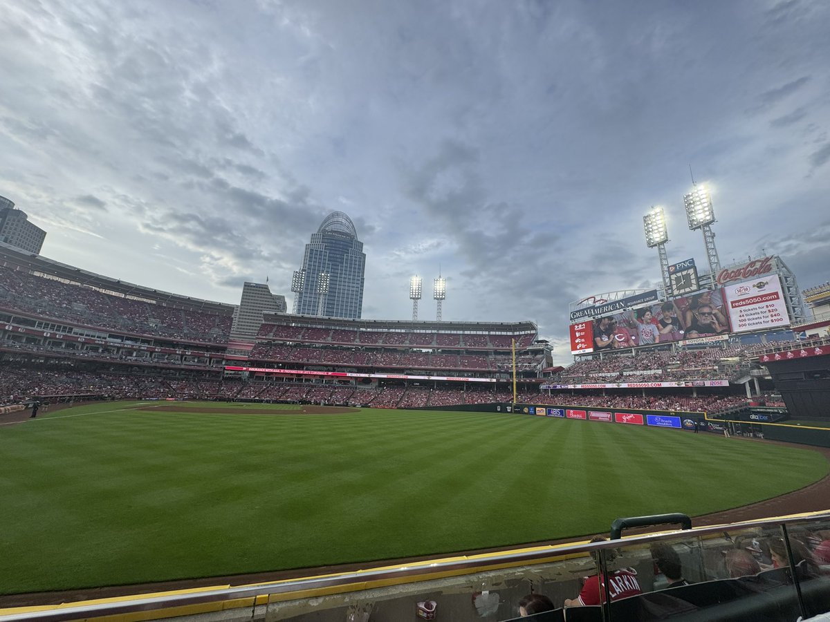 Currently in a delay for what I’m hearing is an umpire injury here at Great American Ballpark, first time I’ve seen that at a Reds game, or any MLB game