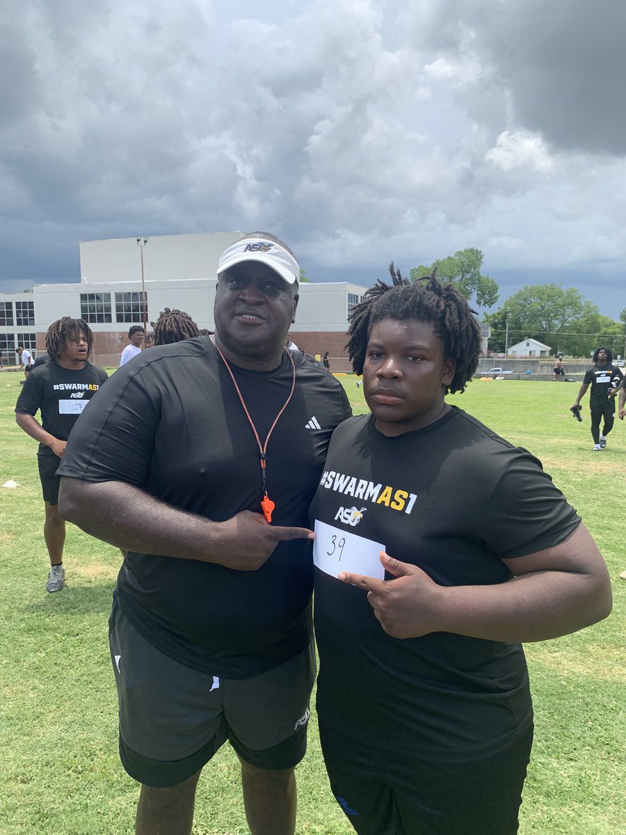 Had a great time at the Alabama state Big man camp <a href="/erob50/">Coach Eddie Robinson Jr.</a> <a href="/middletontodd11/">William Middleton</a> <a href="/BamaStateFB/">Alabama State Football</a>