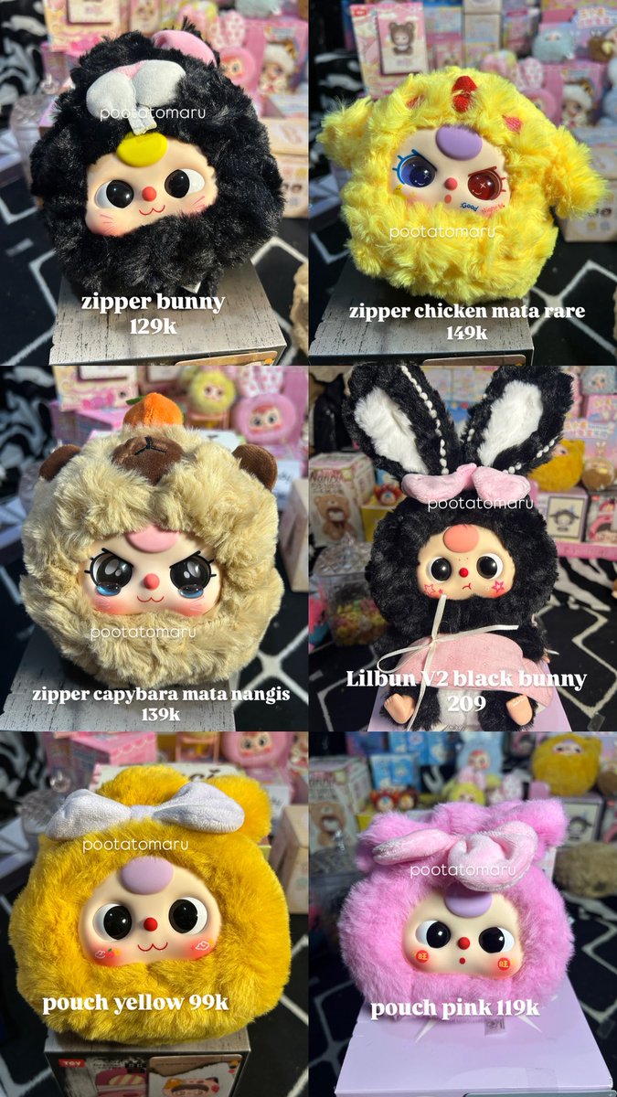 WTS want to sell BB3 Baby three zipper blind box

🍊 pootatomaru
✅ ready jatim
reply after dm

want to sell BB3 nommi yooki blind box