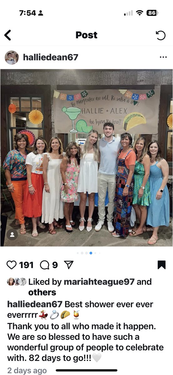 marysteague55's tweet photo. Celebrating Hallie &amp; Alex https://t.co/gfvF64hPqE