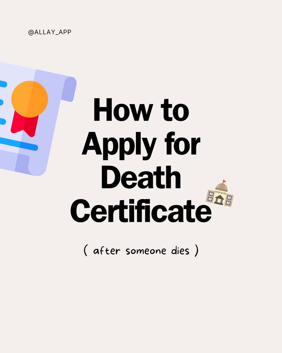 allay_app's tweet photo. 📄 How to apply for a death certificate in Malaysia? (1/2)

It’s one of those things no one prepares you for. Here’s a full guide (applies only in Peninsular Malaysia) — where to go, what to bring and what to expect — so you’re not left figuring it out alone. Link in bio. https://t.co/3mQs7c2zux