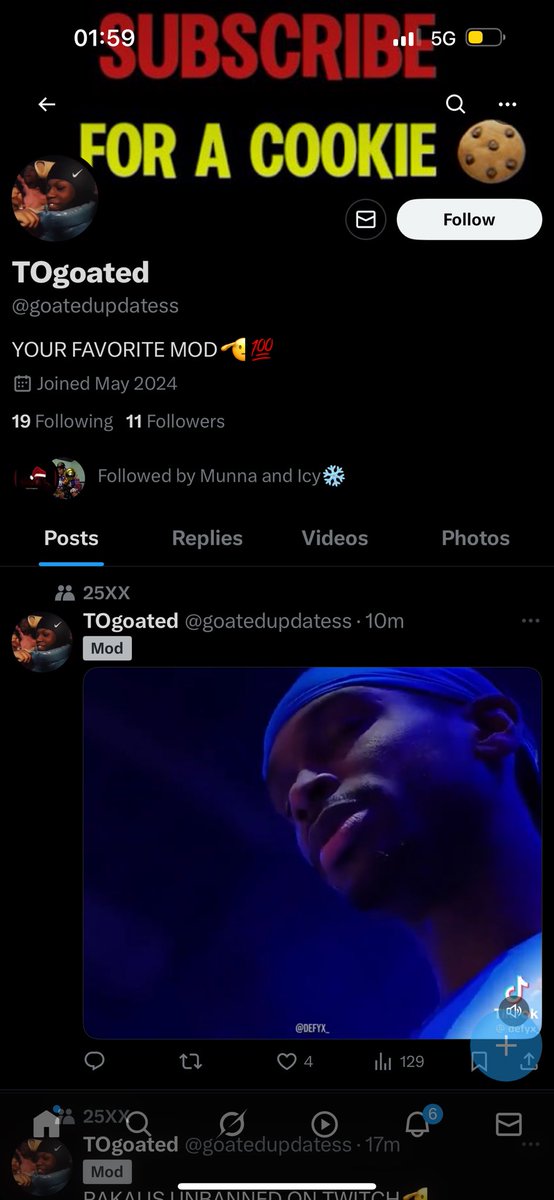 Rakai first ever follower tweet media
