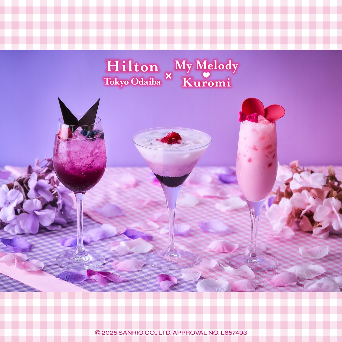 #マイメロディ 50周年･ #クロミ 20周年記念♡
6/27（金）～8/31（日）ヒルトン東京お台場（東京）で「スペシャルビュッフェ&amp;アフタヌーンティー」を開催するよ！
バースデーパーティをイメージしたメニューをご用意&amp;グッズ販売も☆
ただいま予約受付中♪
sanrio.lnky.jp/rNxVgAj
#メロクロな関係