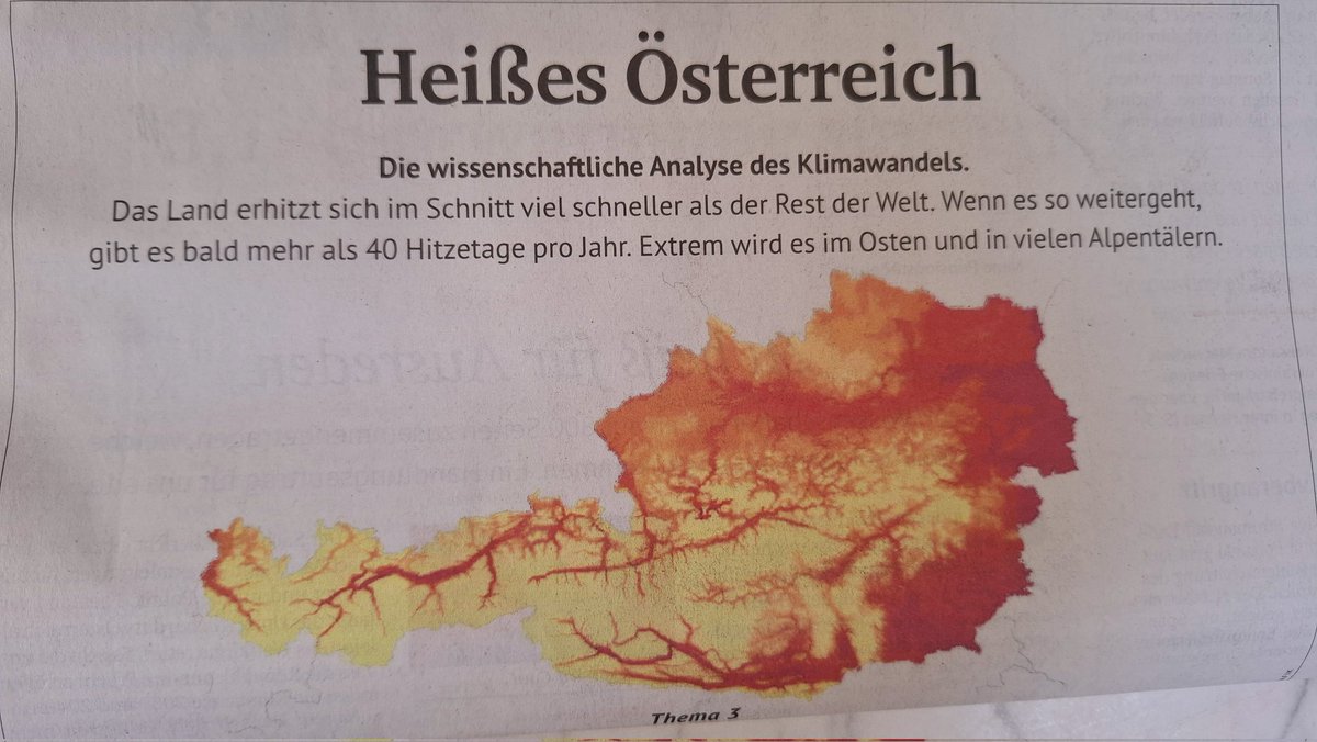 Heuer trifft das nicht zu, in der Nacht saukalt und am Tag noch immer nicht richtig Sommer. Quelle Kurier