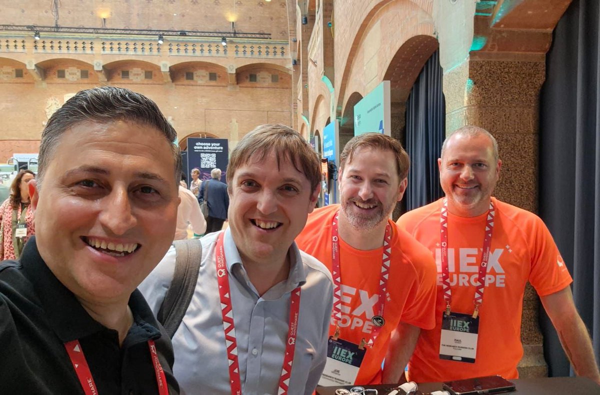 𝗔 𝗿𝗲𝗺𝗮𝗿𝗸𝗮𝗯𝗹𝗲 𝗳𝗶𝗿𝘀𝘁 𝗱𝗮𝘆 𝗮𝘁 𝗜𝗜𝗘𝗫 𝗘𝘂𝗿𝗼𝗽𝗲! Powerful conversations, fresh ideas, and future-focused thinking are reshaping the insights space.Energized by peers driving real change with data and innovation.
Excited for what Day 2 holds!@Greenbook #IIEX