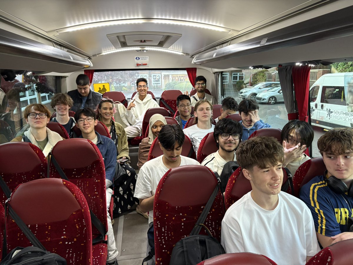 Southborough Sport (@pesport_shs) on Twitter photo Happy <a href="/shsrbk/">Southborough High School</a> 6th form students on the coach to Cambridge University today. Very early start but everyone here on time! 5 minutes early is late! Happy <a href="/shsrbk/">Southborough High School</a> 6th form students on the coach to Cambridge University today. Very early start but everyone here on time! 5 minutes early is late!