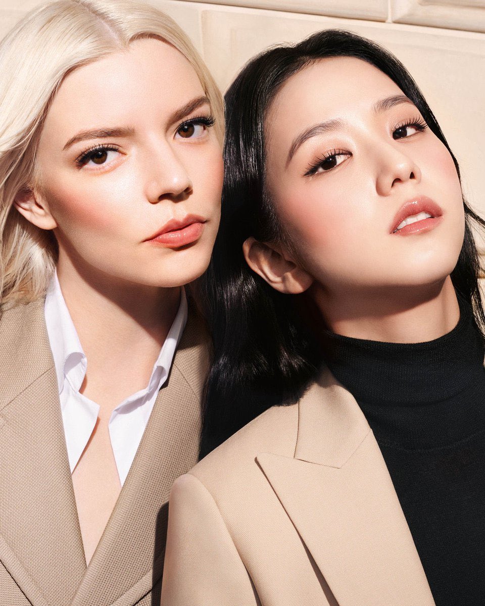 anya taylor-joy and jisoo for dior