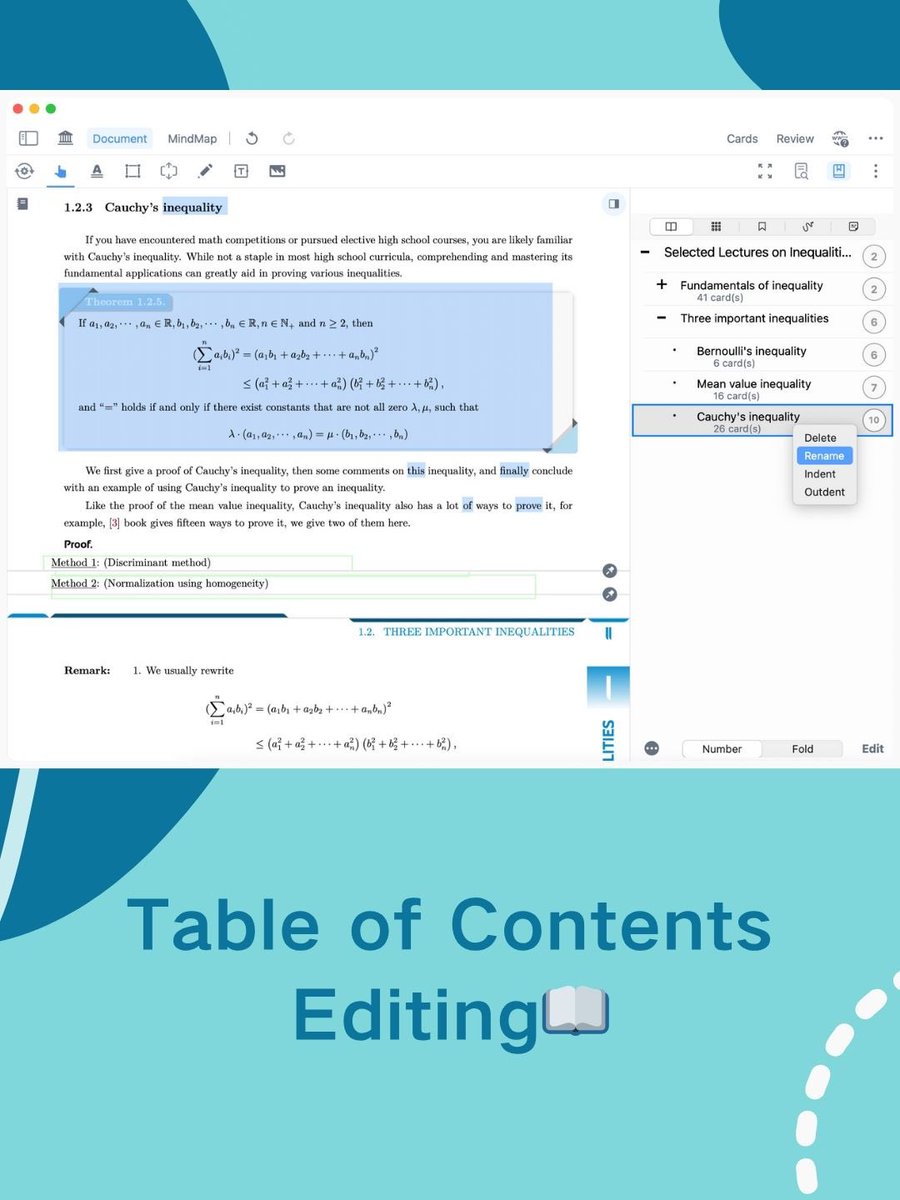 MarginNoteApp (@marginnoteapp) on Twitter photo ✨ Collapsible and Restructurable Bibliographic TOC – Table of Contents Editing ✨
A book’s table of contents is typically an index arranged by chapter, title, or theme. Learners can create their own TOC for scanned books to quickly locate areas of interest or design a ✨ Collapsible and Restructurable Bibliographic TOC – Table of Contents Editing ✨
A book’s table of contents is typically an index arranged by chapter, title, or theme. Learners can create their own TOC for scanned books to quickly locate areas of interest or design a