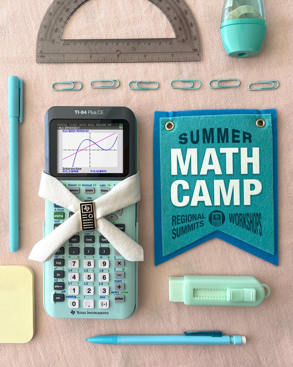 TICalculators's tweet image. ⛺ What happens at #mathcamp – goes to the classroom! 🎒
Welcome educators! Come sit by the TI technology🔥 as we talk #matheducation together. 😊 🤠 🤓
Earn PD credits at a camp near you:
⛰️Regional Summits: bit.ly/45Xp3wa
🎨Virtual Workshops: bit.ly/3qkSOVf