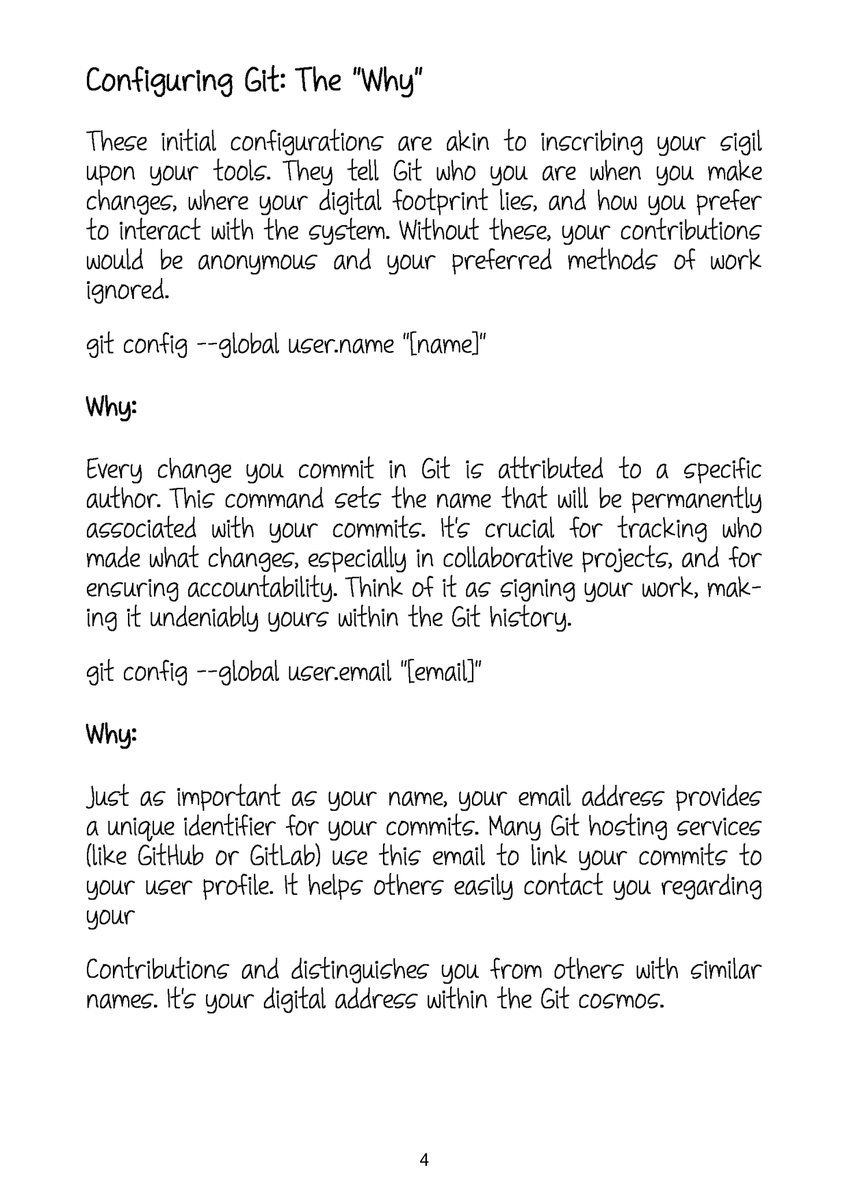 XalathByte's tweet image. Who are you in the digital shadows? 
Your code demands an identity.
Configure Git.
Sign your craft. 
Master your tools.
It all begins here. 
#GitConfig #DevIdentity

Written with @AmazonKindle