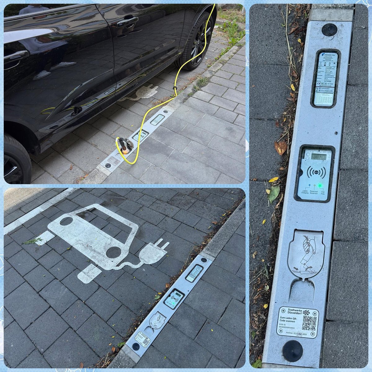🚀 "Şarj Kaldırımı"  güzel olmuş
✅ Mevcut altyapı kullanılıyor  
✅ Şehirlerde &amp; kırsalda  alan sorununu çözüyor  
✅ Uygun maliyet
✅ Kışa dayanıklı: Isıtmalı 

📌  #Düsseldorf, Almanya