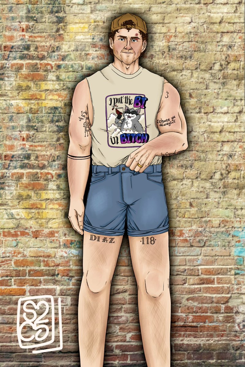 Just wanted a reason to give Buck more tattoos and whip out the beefy arms… 🤷🏻 also, companion piece to yesterdays Eddie 😉
