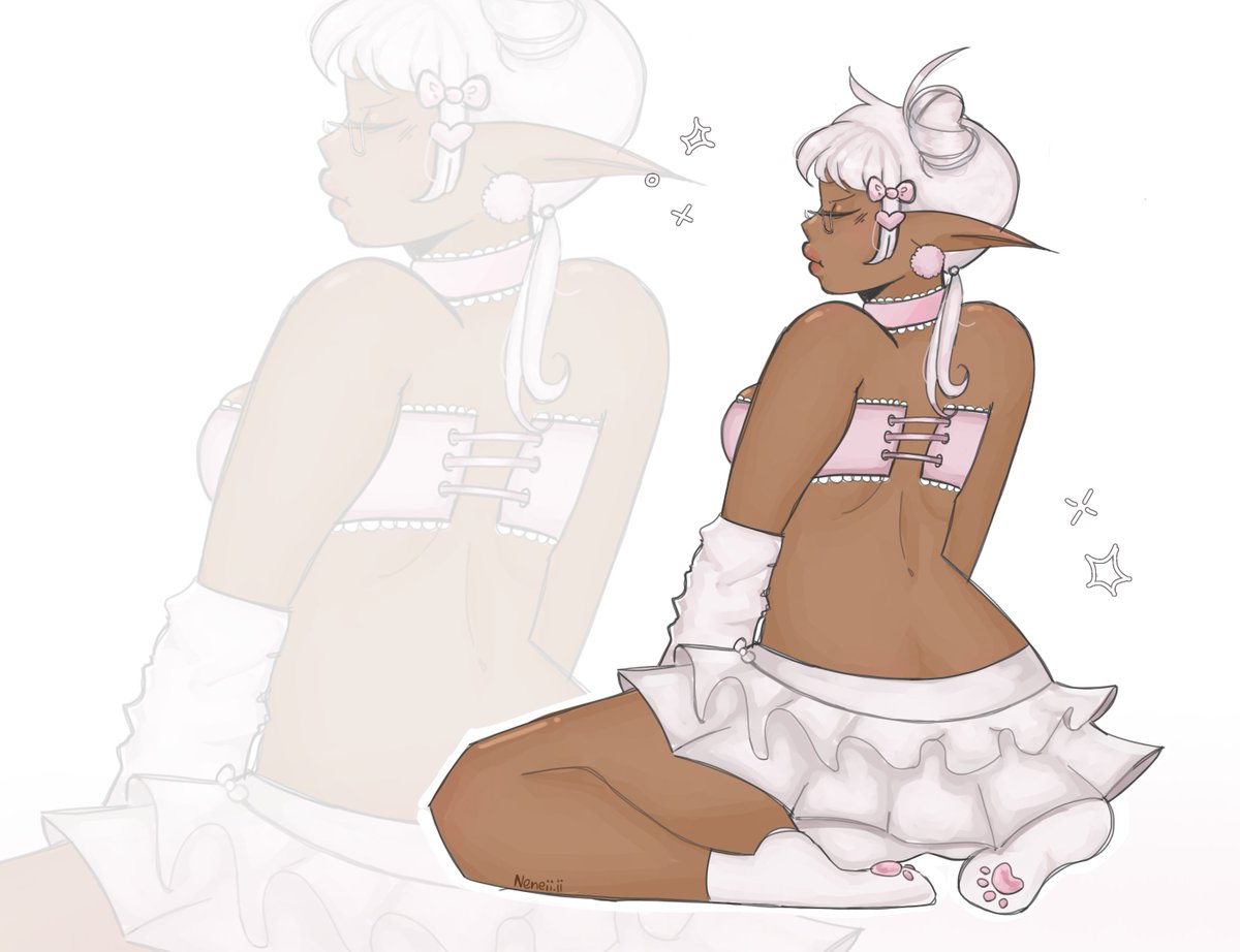 Quick drawing of the third oc. I might make another entry, not sure yet ૮ • ﻌ - ა  #DarlinqMisasArtComp #Robloxart @DarlinqMisa