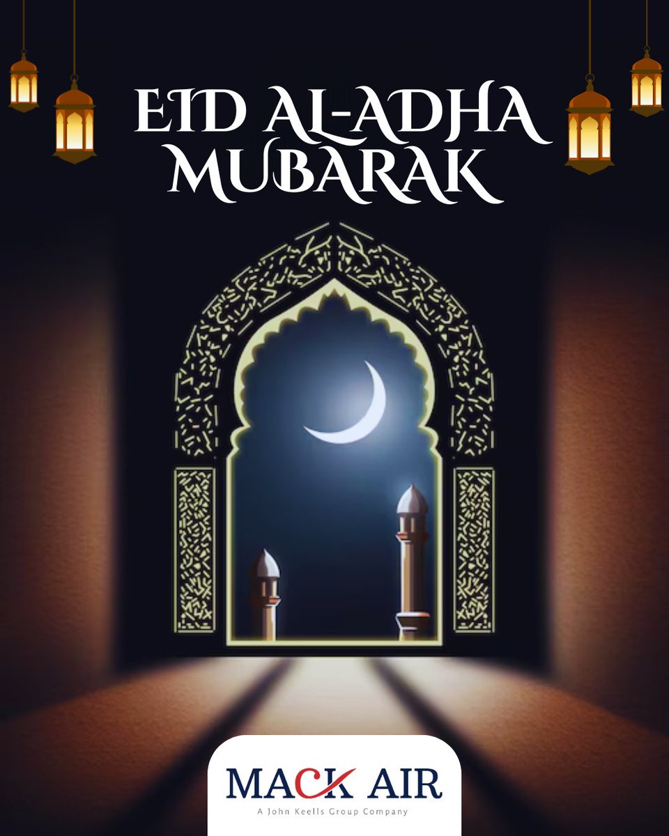 MackAir_JKH's tweet photo. From all of us at Mack Air, we wish you a blessed Eid ul Adha! May this sacred time fill your hearts with love, unity, and joy. 

To explore more about the airlines represented by Mack Air, visit our website at https://t.co/gy9SbIPIS8.

#eidmubarak #mackair #jkh #jkhtrp https://t.co/XIQLF7e1LQ