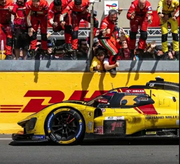 🏆Robert Kubica, Ferrari 499P, Le Mans, 2025. Via Ferrari.