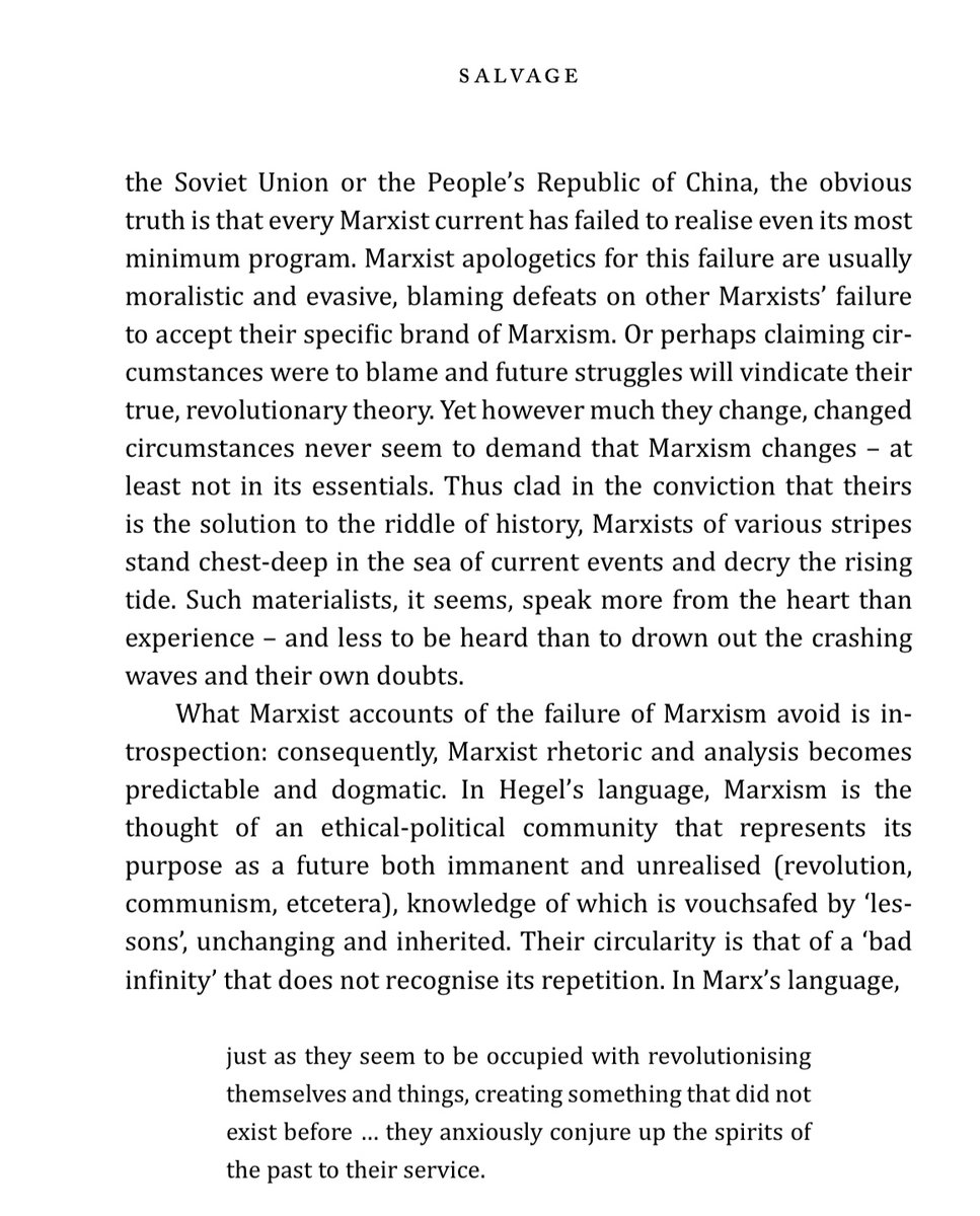 My essay "The True Infinite and the Republic of Virtue" is out in the new double edition of Salvage!

I first drafted the piece three years ago, and although it took a while to find a home, I'm delighted that <a href="/salvagedotzone/">Salvage</a> liked it — I can't think of a better venue for it.