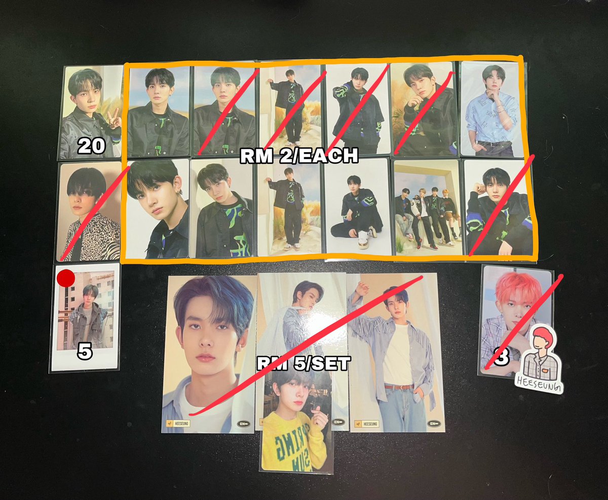 aliaskrrt's tweet photo. WTS ENHYPEN NCT IVE PC 

🍒 can open sharing 
🍒 no need all taken (min 10 pcs)
🍒 🔴 have defects
🍒 no backout and fussy buyer
🍒 need fast payment
🍒 exc local postage only
  
NEED CLEAR ASAP (can nego)

dm @aliaskrrt for more details https://t.co/OIMjbAEXLH