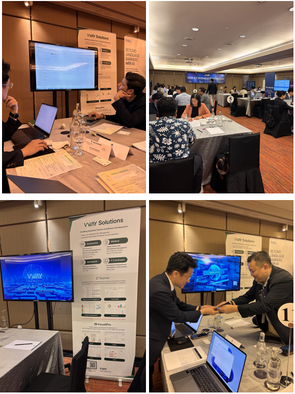 VwayCoLtd's tweet photo. VWAYがマレーシア・クアラルンプールで
開催された「2025 Korea-Malaysia ICT Business Partnership」に参加し、現地の7社と1:1ミーティングを
実施しながらTeamerとVisualProをご紹介しました。
VWAYソリューションに対する現地の多くの関心が確認できた時間でした👍
ありがとうございます。 https://t.co/PFvPB83nAd