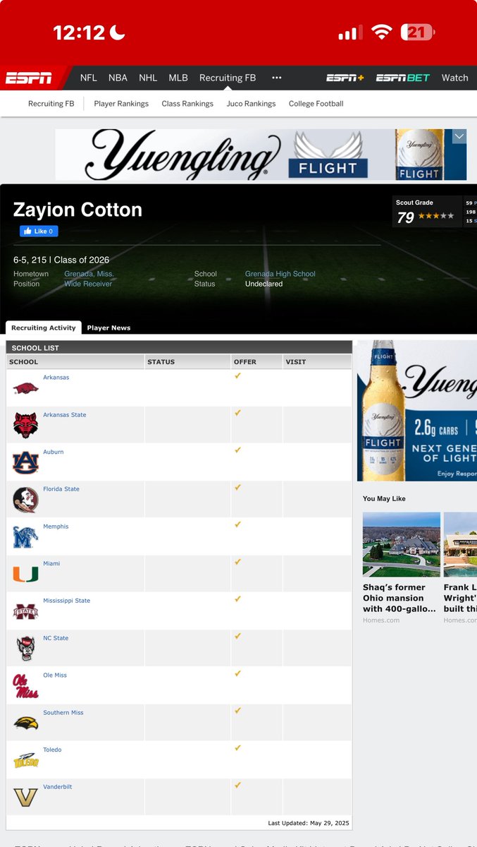 𝗭𝗮𝘆𝗶𝗼𝗻 𝗗 𝗖𝗼𝘁𝘁𝗼𝗻 (@zayion_4) on Twitter photo #AGTG Extremely blessed to be ranked a 3 ⭐️on <a href="/espn/">ESPN</a> #AGTG Extremely blessed to be ranked a 3 ⭐️on <a href="/espn/">ESPN</a>