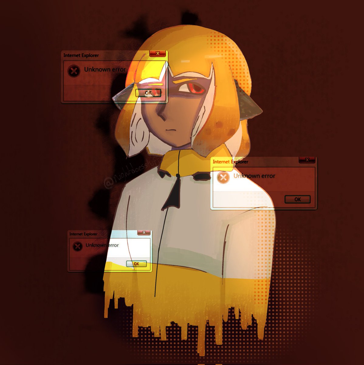 nightdoesstuff's tweet image. Do you even still care about me?

#splatoon #agent4
