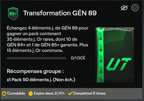 Retour des SBC Echange sur FC 25 ! Ca fait vraiment plaisir ! 

Hâte de tester l'échange 89 👀👀 ( minimum 10 joueurs 84+ et 1 85+ !!)

Ca a donné quoi les échanges chez vous ?

Masterclass d'EA ?