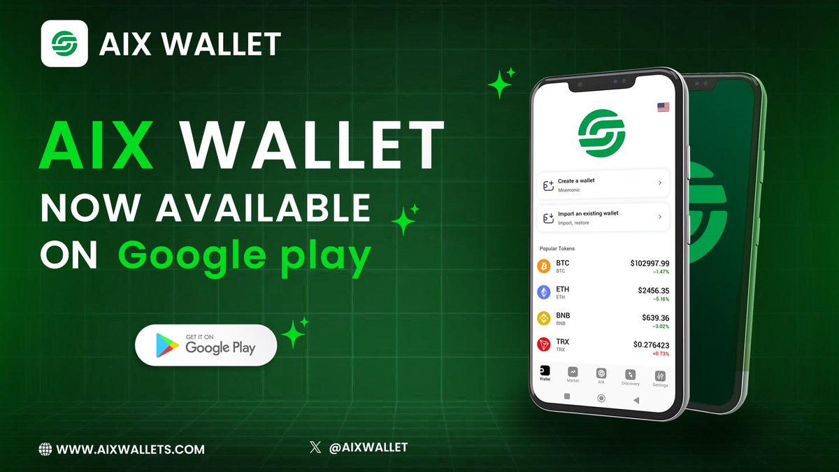 AIX Wallet (@aixwallet) on Twitter photo π AIX Wallet is now available on Google Play!
π₯ "Daily Token Auto-Destruction Program" is now live!
π Activity period: now - ongoing
π² Download AIX Wallet now and complete the following tasks to activate auto-destruction:
β
How to join:
1οΈβ£Follow π<a href="/AixWallet/">AIX Wallet</a>
2οΈβ£Like & π AIX Wallet is now available on Google Play!
π₯ "Daily Token Auto-Destruction Program" is now live!
π Activity period: now - ongoing
π² Download AIX Wallet now and complete the following tasks to activate auto-destruction:
β
How to join:
1οΈβ£Follow π<a href="/AixWallet/">AIX Wallet</a>
2οΈβ£Like &