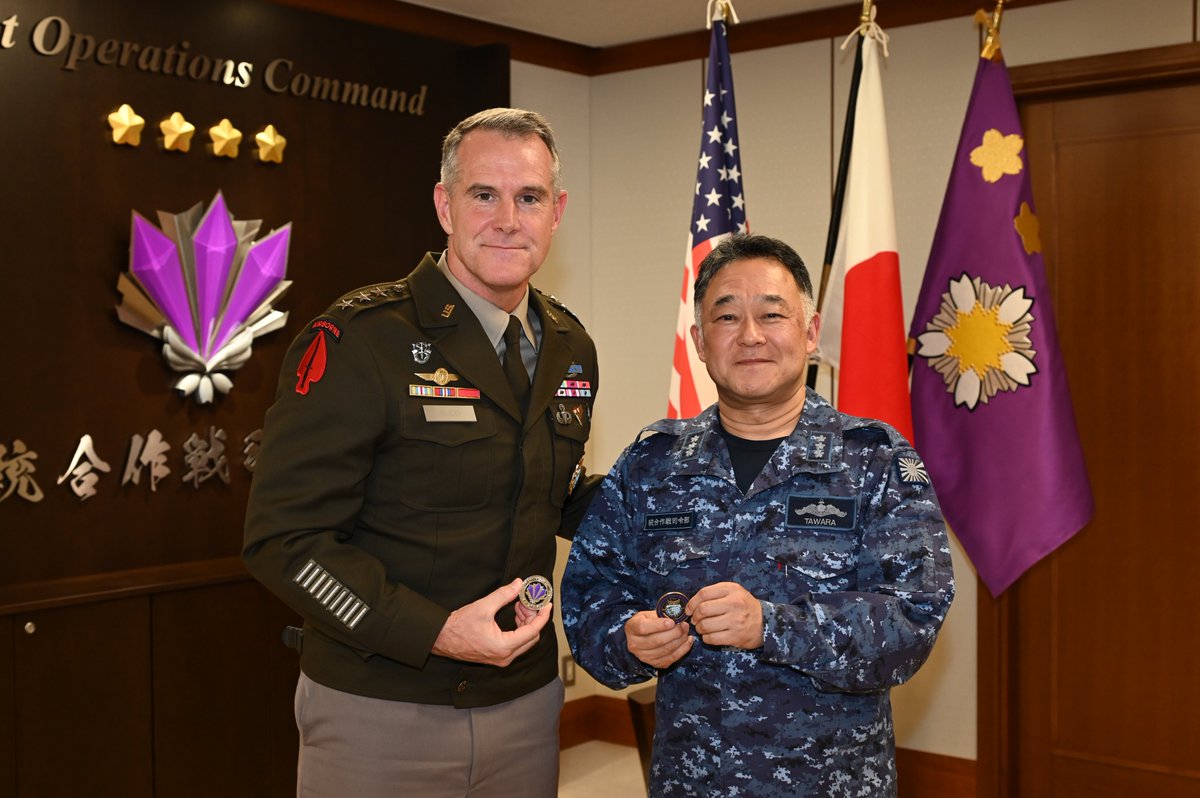 jjoc_pa's tweet image. 6月16日、統合作戦司令部副司令官は、米インド太平洋軍副司令官ジョシュア・M・ラッド陸軍中将の表敬を受けました。統合作戦司令部と米インド太平洋軍司令部における役割と責任を明確にした上で、日米共同による防衛力強化をスピード感をもって達成することの重要性について認識を共有しました🇯🇵🇺🇸