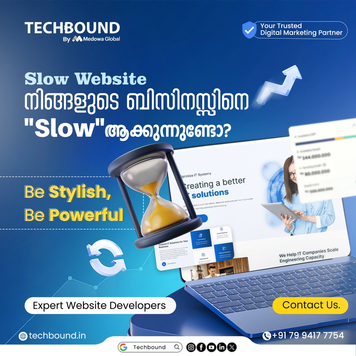 TechBoundDgtl's tweet image. Is your website dragging your business down? TechBound Innovations, specializes in fixing slow 
websites! Expert developers ready to make your site #Stylish &amp;amp; #Powerful. 

Say goodbye to slow website!
🔗 techbound.in 📞 +91 79 9417 7754
#WebsiteDesign #WebDevelopment