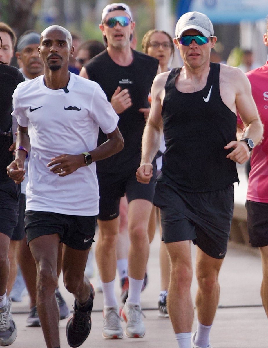 Morning run in Cannes with most likely the best runner I will ever have the pleasure to run alongside <a href="/Mo_Farah/">Sir Mo Farah</a> 💫

#sportsbeach #cannes