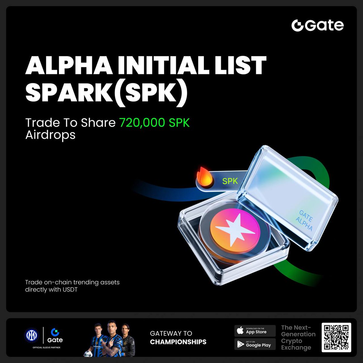 Just saw $SPK launched on Gate Alpha  looks interesting.

 It's one of those capital allocators that actually does the work across DeFi, CeFi &amp; RWAs
.
They're dropping 720,000 SPK in airdrops this week 👀
 gate.com/campaigns/1219…

#SPK