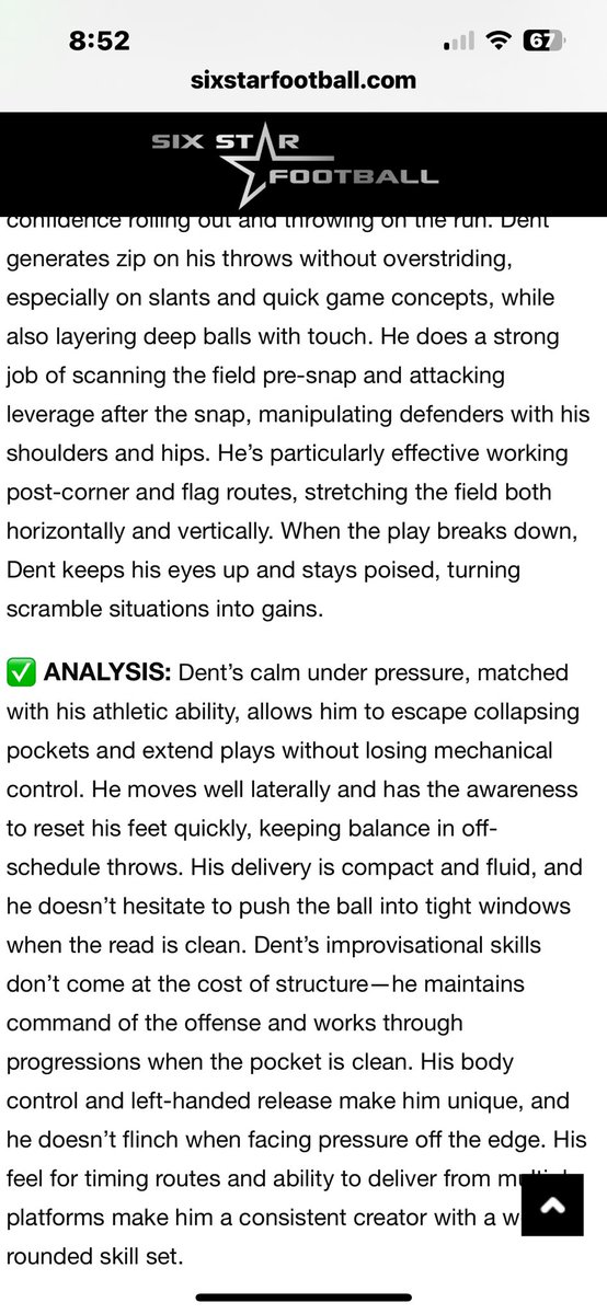 Thank you <a href="/sixstarfootball/">Six Star Football | PLUS+</a> for the write up!!!