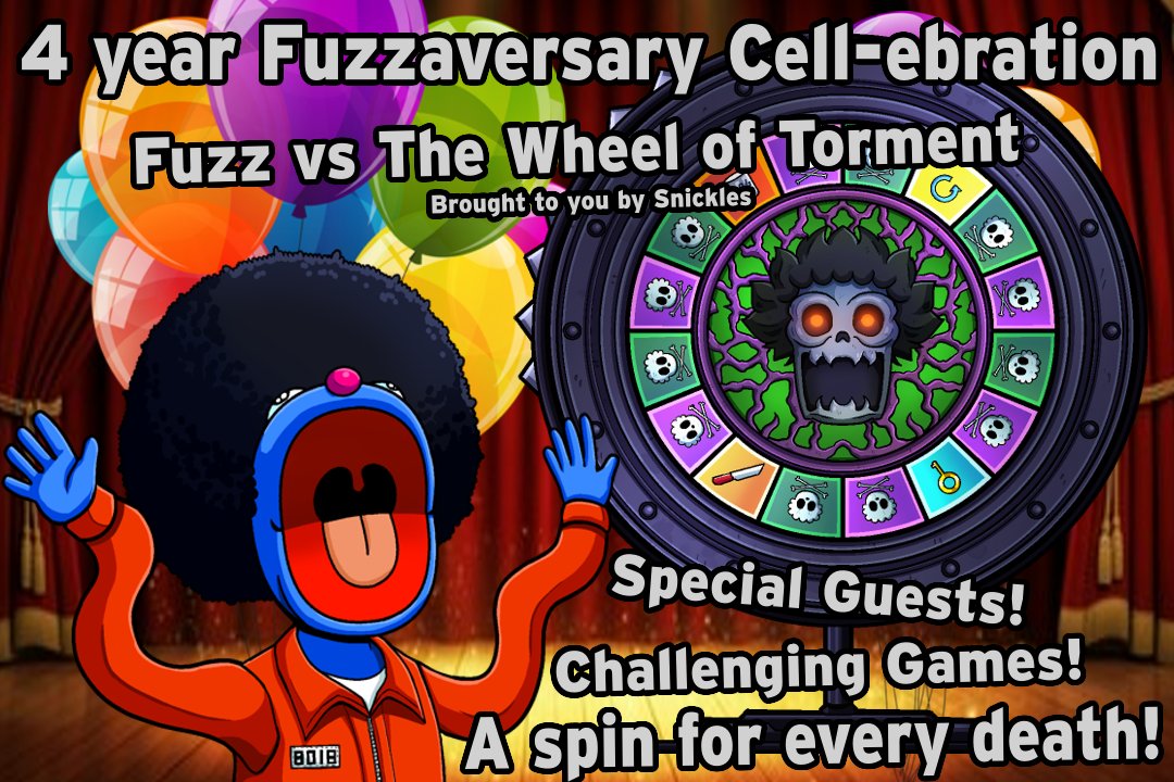 Come join me for a spin on the WHEEEEEEEEL of torment!
This Thursday starting at 9am PST/12pm EST!!!