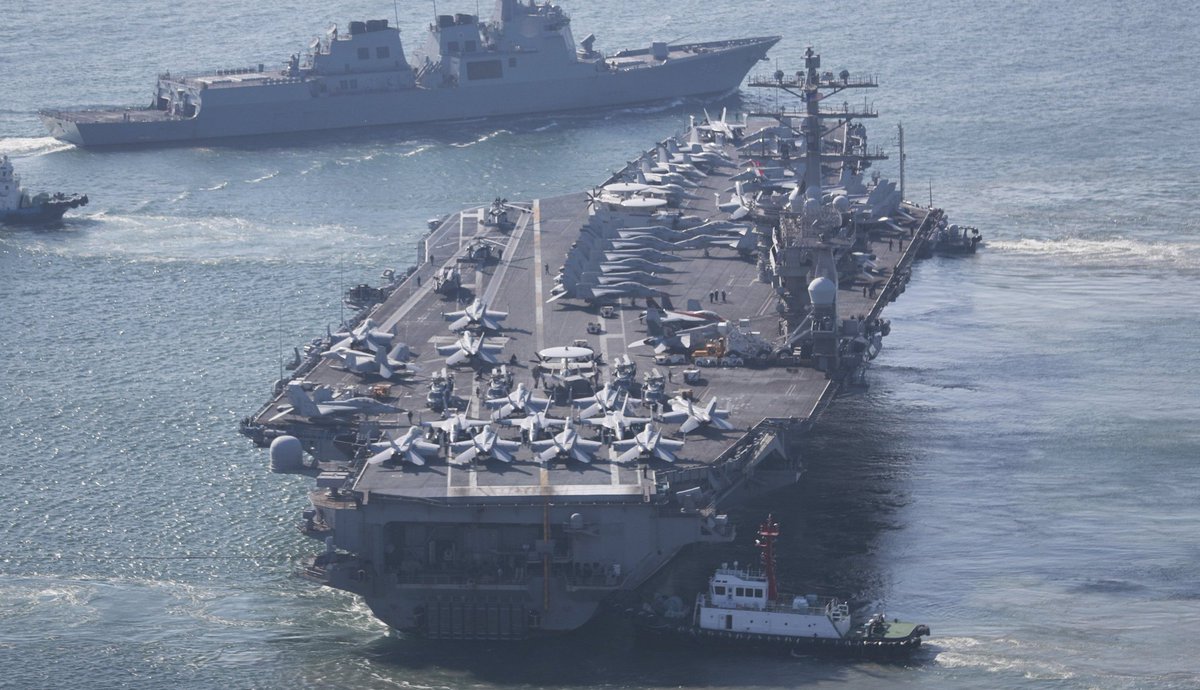 Take a good look
The USS Nimitz will be destroyed by Iran. 
It will be the biggest US humiliation ever.