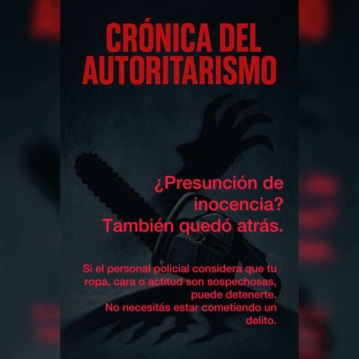 Hoy dieron un paso mas de autoritarismo 
#Gravisimo #DerechosHumanos