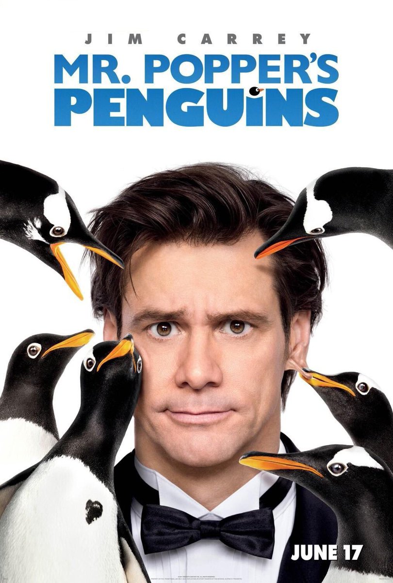 🎬MOVIE HISTORY: 14 years ago today, June 17, 2011, the movie ‘Mr. Popper’s Penguins’ opened in theaters!

#JimCarrey #CarlaGugino #MadelineCarroll #MaxwellPerryCotton #AngelaLansbury #ClarkGregg #DesminBorges #PhilipBakerHall #DominicChianese #OpheliaLovibond #DavidKrumholtz