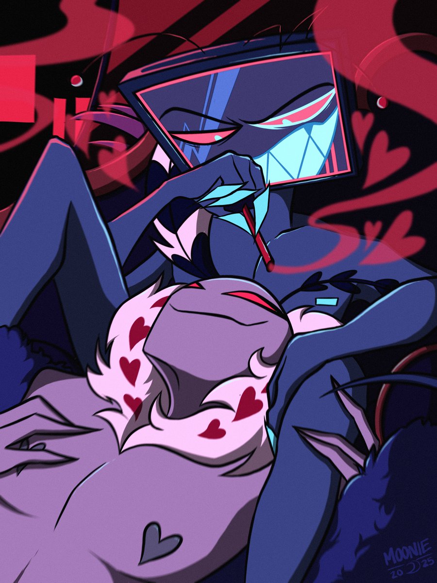 hoping praying begging for this to be a scene in season 2 🥺🙏🏻
#HazbinHotel #VoxVal #StaticMoth