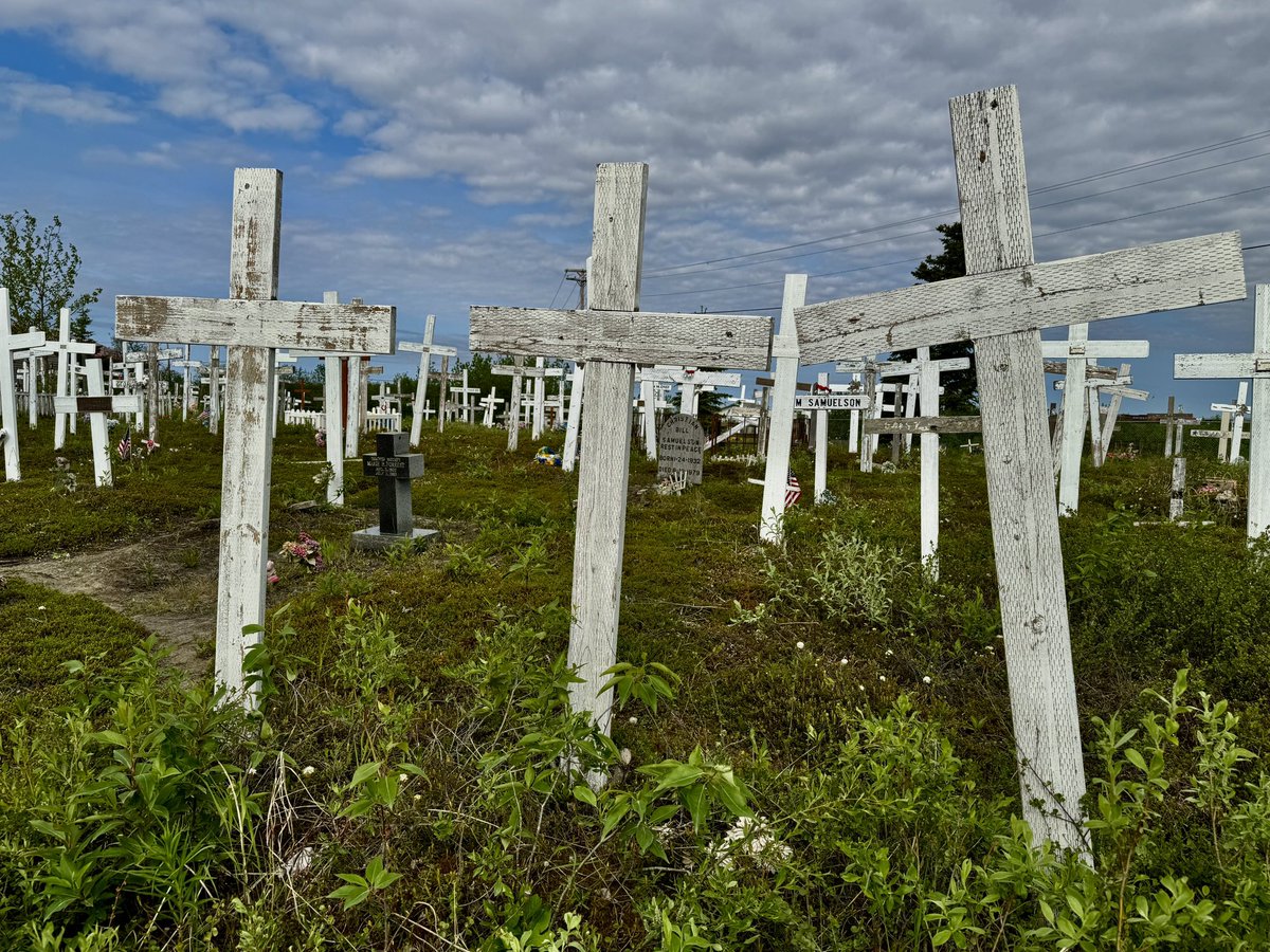 Dropped by a cemetery in Bethel, Alaska, today.
